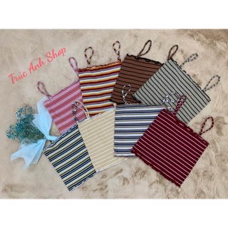 Áo dây croptop cuốn biên
