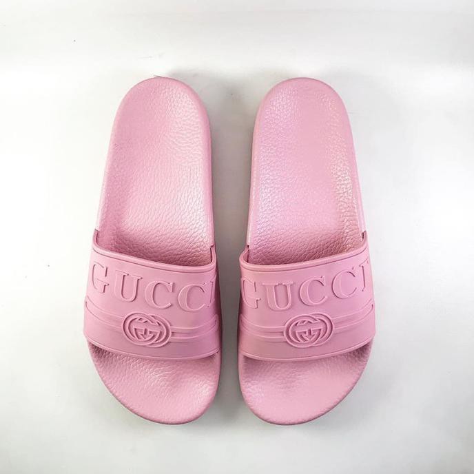 Giày Sandal Gucci Màu Trắng In Logo 36 Kp 1303