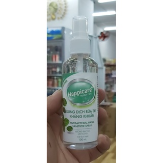 Chai xịt khuẩn hapicare mini bỏ túi 100ml