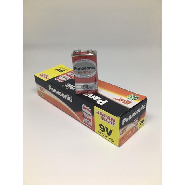 1 viên pin vuông 9V Panasonic 6F22DT/1S 6F22ND/1Smàu đỏ
