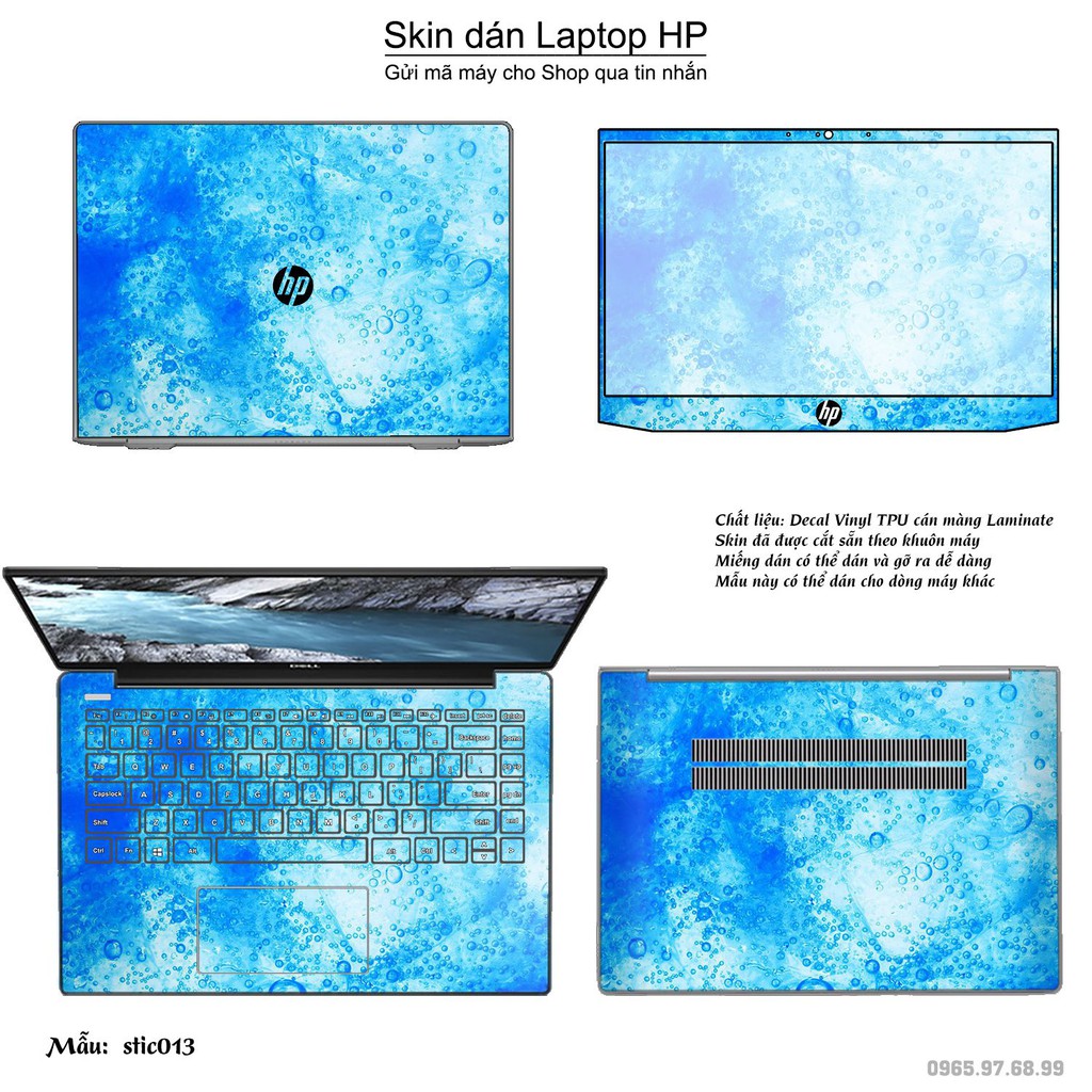 Skin dán Laptop HP in hình Hoa văn sticker nhiều mẫu 3 (inbox mã máy cho Shop)