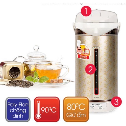 Bình thủy điện Sharp KP-30STV(RB)-Hàng Chính Hãng