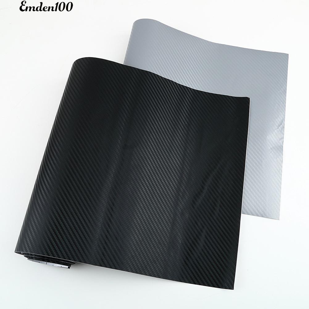 Cuộn nhãn dán sợi carbon trang trí ô tô đa năng 127 X 30Cm