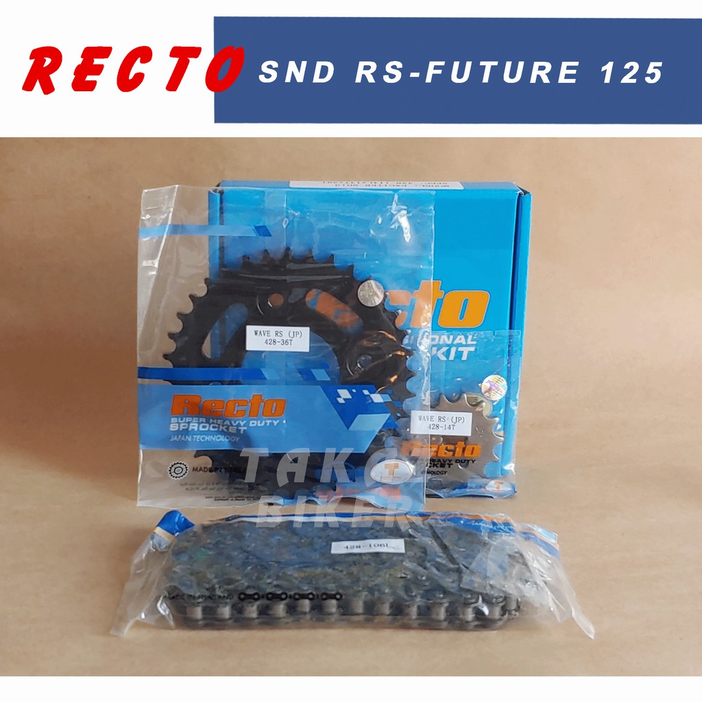 B3  Sên Nhông Đĩa Recto Dùng Cho Xe Wave RS 110 - Future Neo - Blade - RS made in Thái Lan nhập khẩu