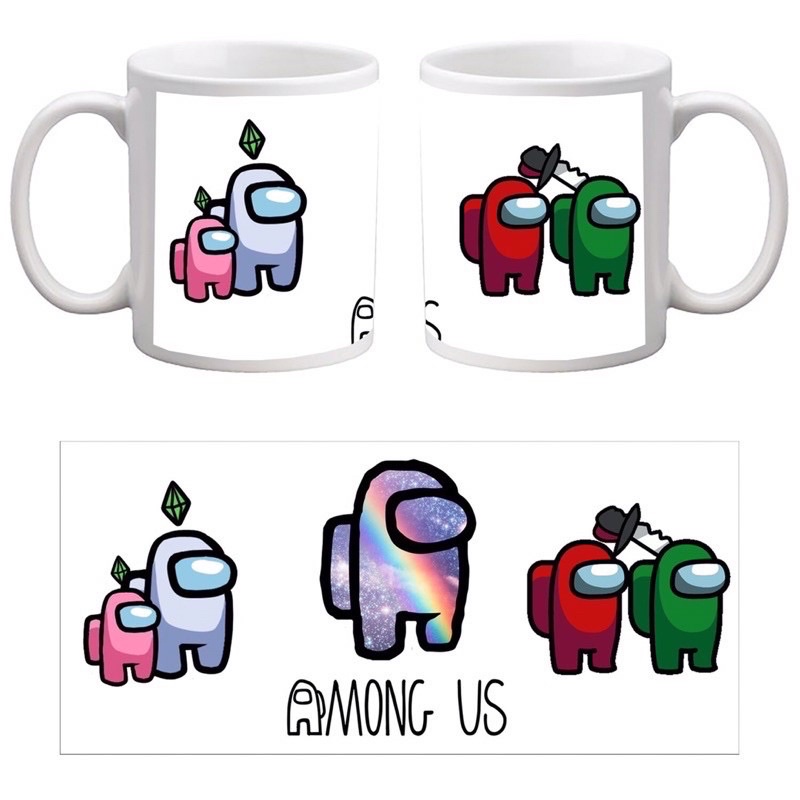 cốc trắng Among us/ ly sứ Among us