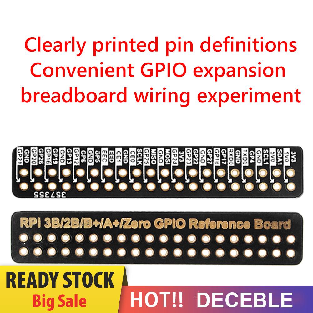 deceble Raspberry Pi 4B GPIO Reference Board Fit for Raspberry Pi 2 Type B/ B+