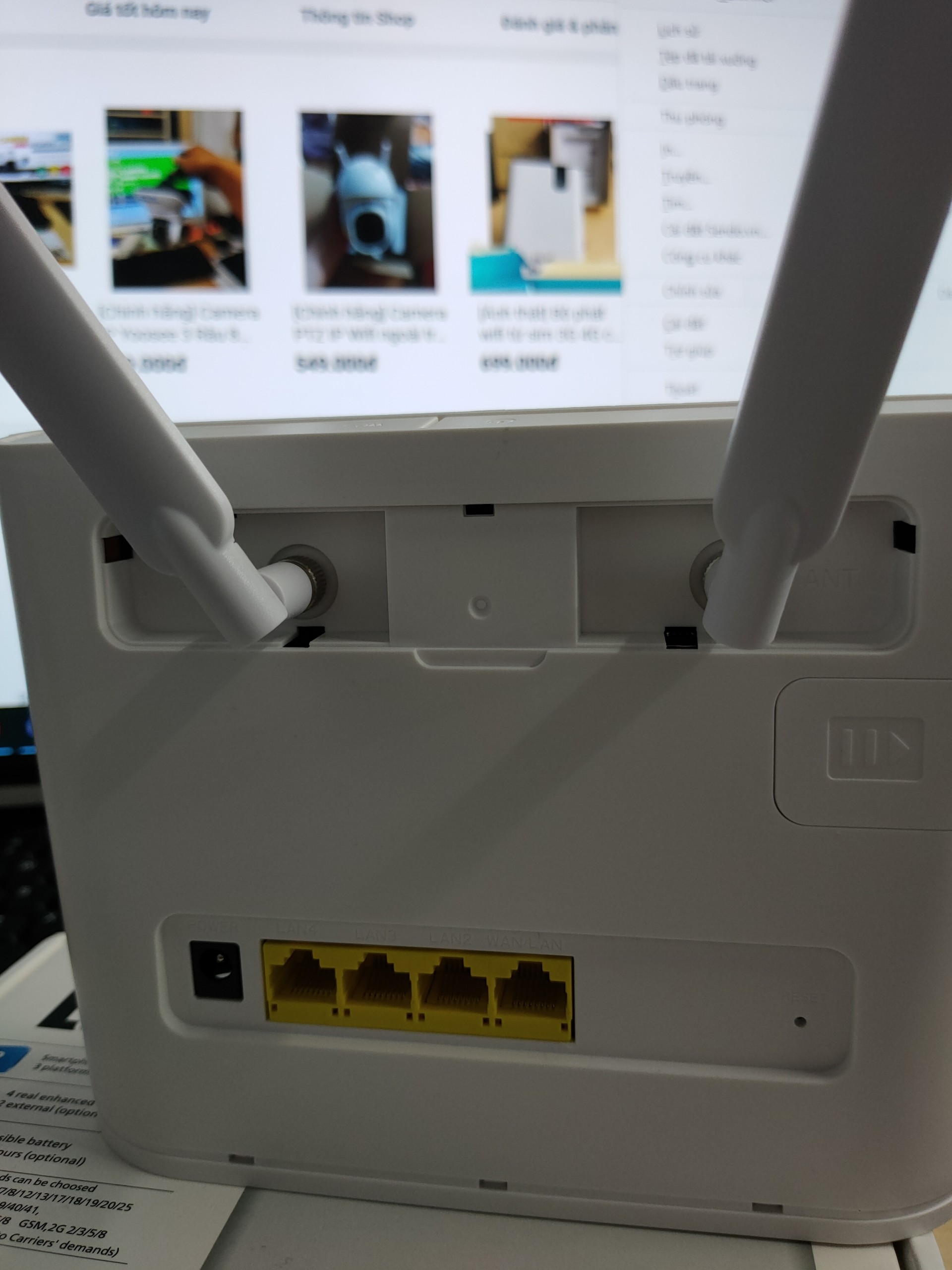 [Ảnh thật] [Chính hãng] Bộ Phát Wifi 4G/3G LTE CPE B525 tốc độ cao / 4 Cổng Lan | BigBuy360 - bigbuy360.vn