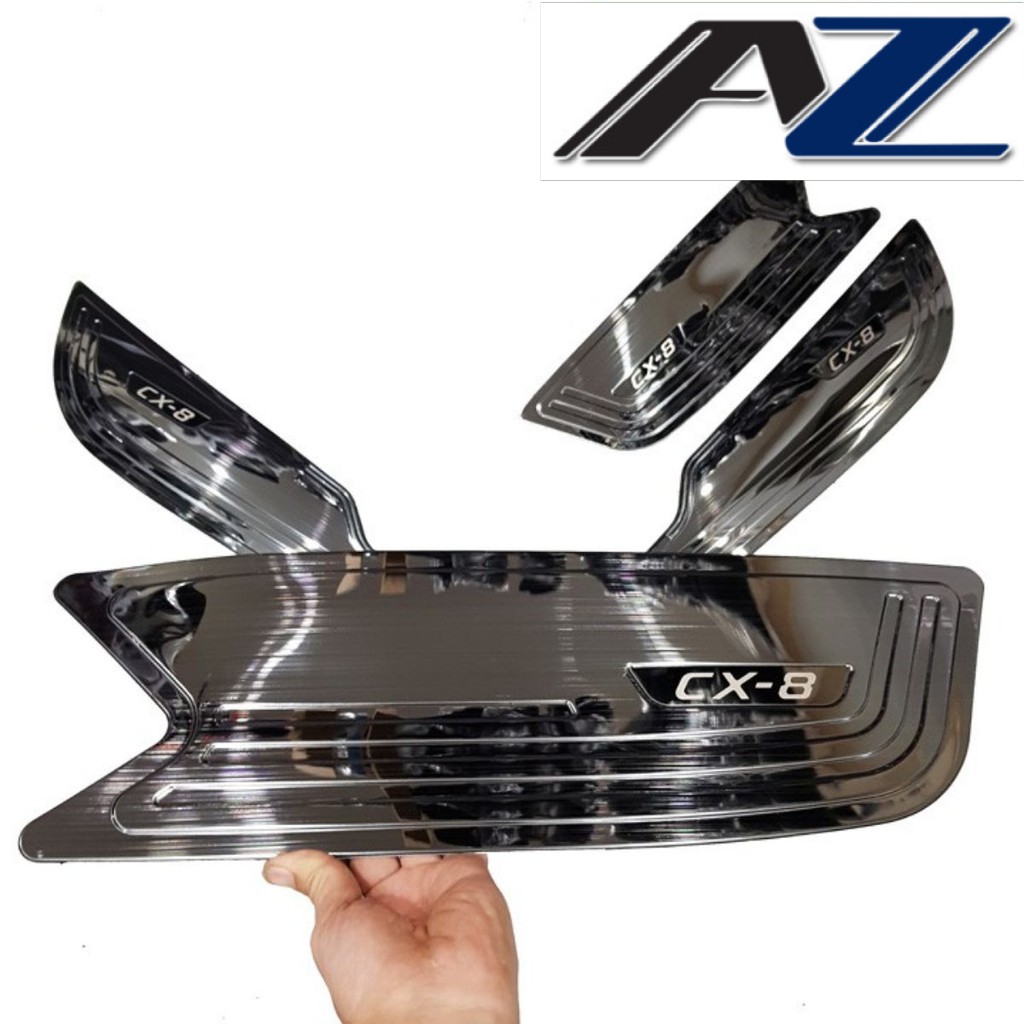 Ốp chống xước Tapli, Táp li cửa Mazda CX-8, CX8 - vân titan( hàng cao cấp)