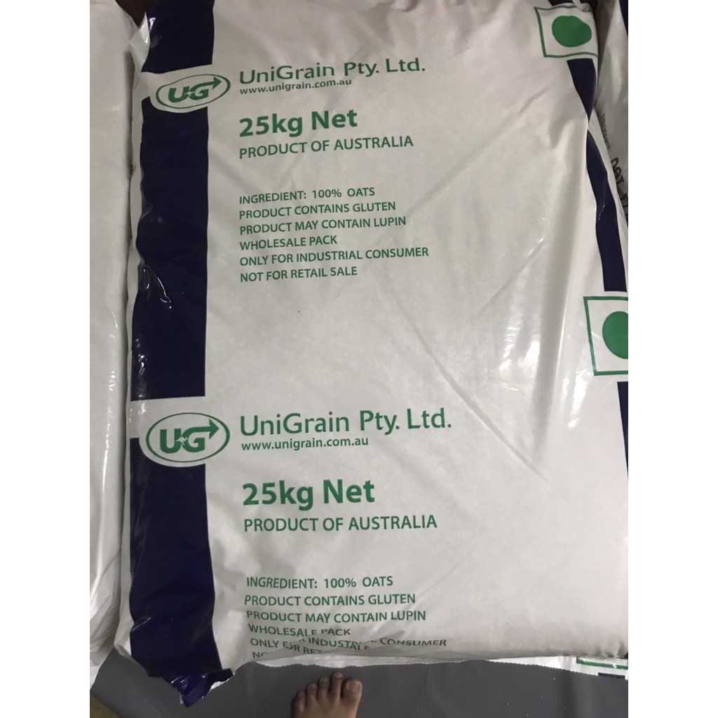 Yến mạch Unigrain nhập trực tiếp úc. Giá sỉ bao 25kg.