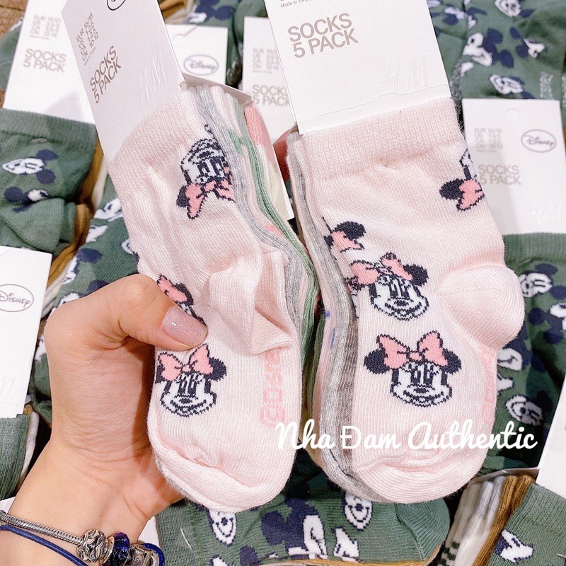 set tất mickey 5 đôi HM AUTH