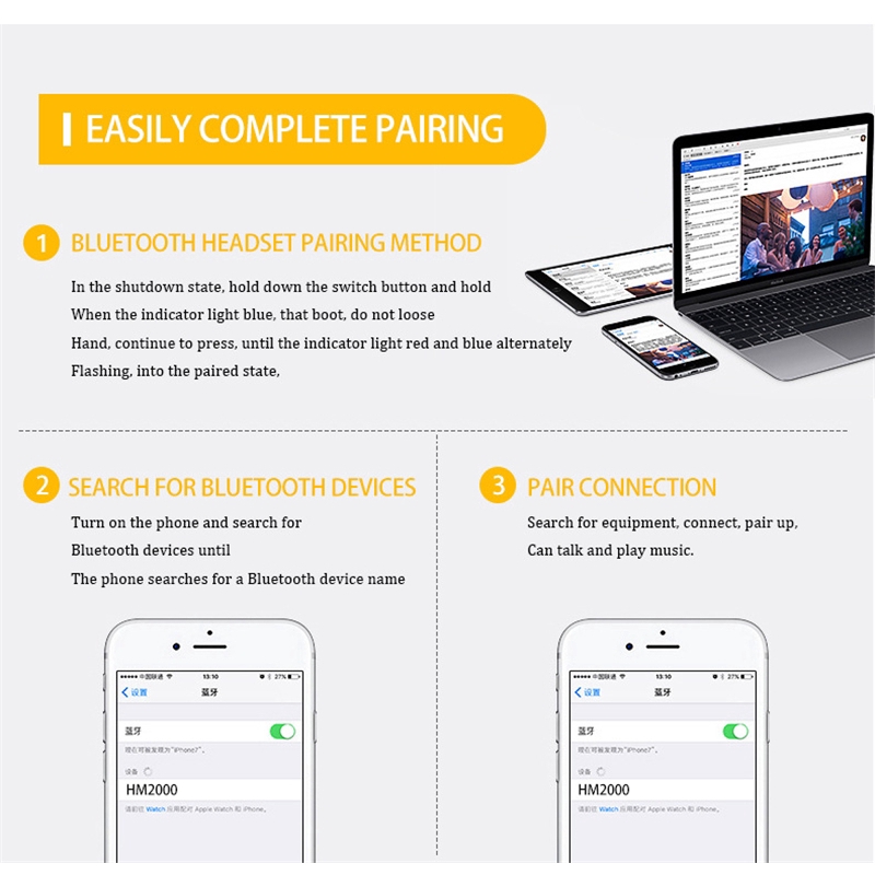 Tai Nghe Bluetooth 4.1 Không Dây Chống Ồn Kèm Mic