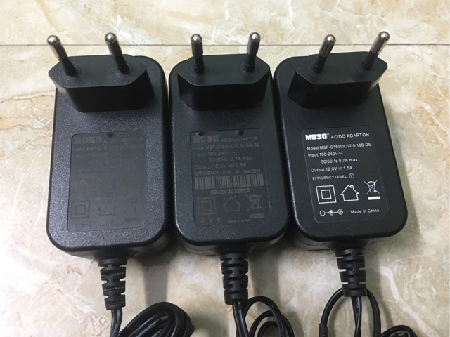Sạc 12V - 1,5A xịn chính hãng - giao ngẫu nhiên