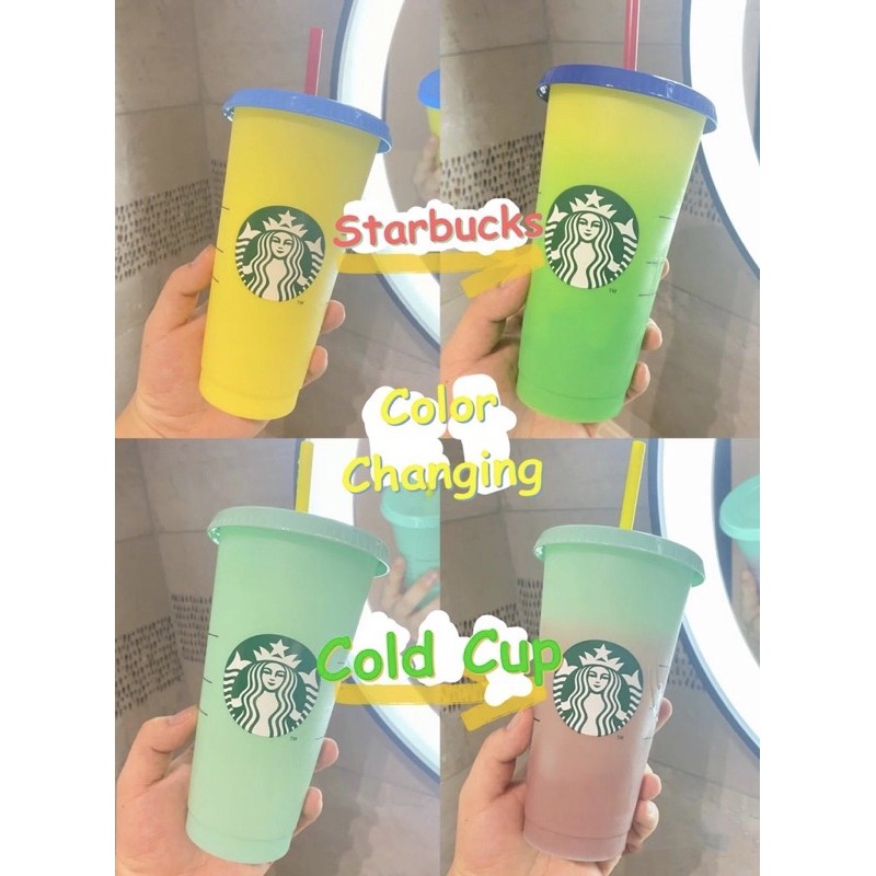 Ly nhựa đổi màu starbucks❌Không lựa mẫu