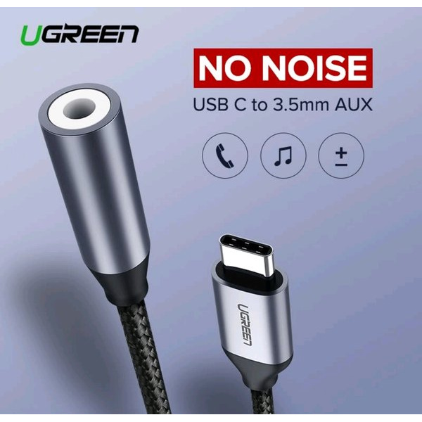 Ugreen Dây Cáp Chuyển Đổi Từ Cổng Type C Sang Aux 3.5 mm 3.5mm