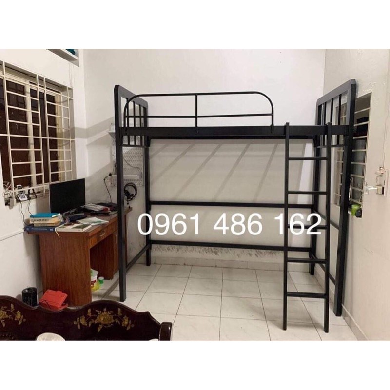 Giường tầng gác khung vuông 48 - 1mx2m - Bảo hành 2 năm