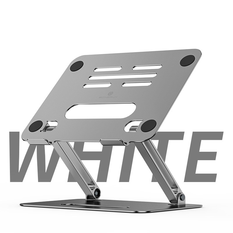 Giá đỡ để laptop stand notebook Macbook, laptop bằng hợp kim nhôm có thể điều chỉnh độ cao lên xuống.