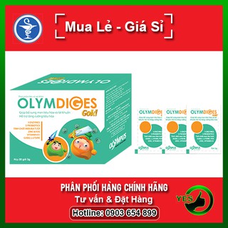 Olymdiges gold hộp 20 gói - Hỗ trợ trẻ ăn ngon, hệ tiêu hóa khỏe mạnh
