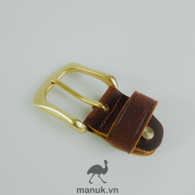 Mặt thắt lưng nam BM3 | Đầu khoá thắt lưng đồng đúc cho thắt lưng da bò bảng dây 3.3 cm - 3.4 cm
