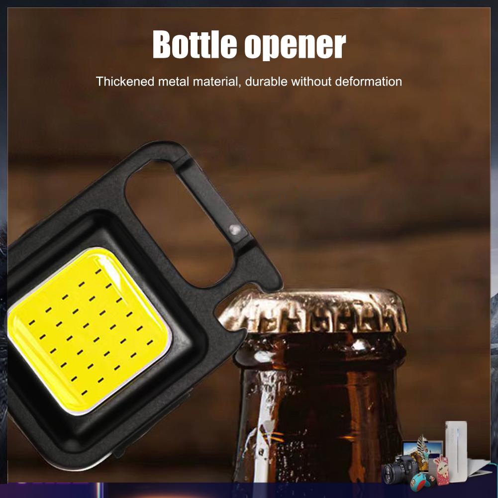 Móc Khóa Đèn LED COB Mini 400lm Chống Nước 4 Chế Độ