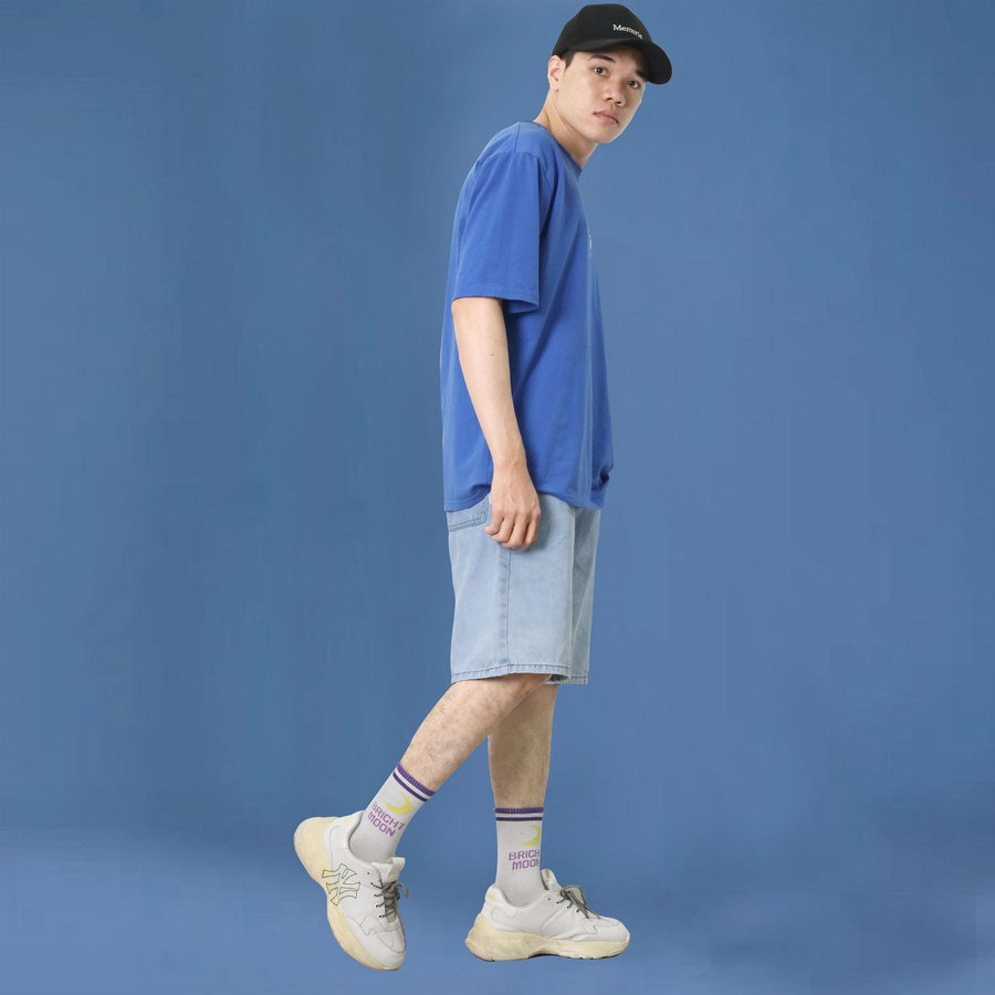 Quần short jean nam lưng thun bên đẹp TS1082 Tronshop