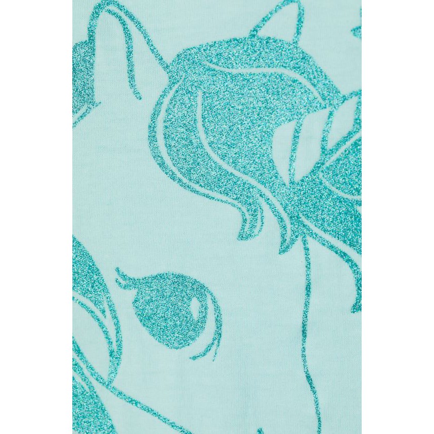 Áo phông xanh unicorn size 1.5-2y HM_hàng chính hãng Anh