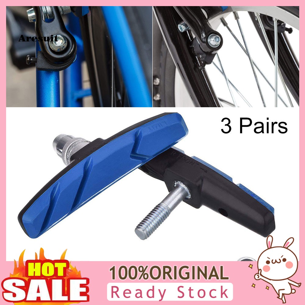 Set 3 Cặp Đệm Phanh Chữ V Chống Trượt Không Gây Tiếng Ồn Dành Cho Xe Đạp Leo Núi