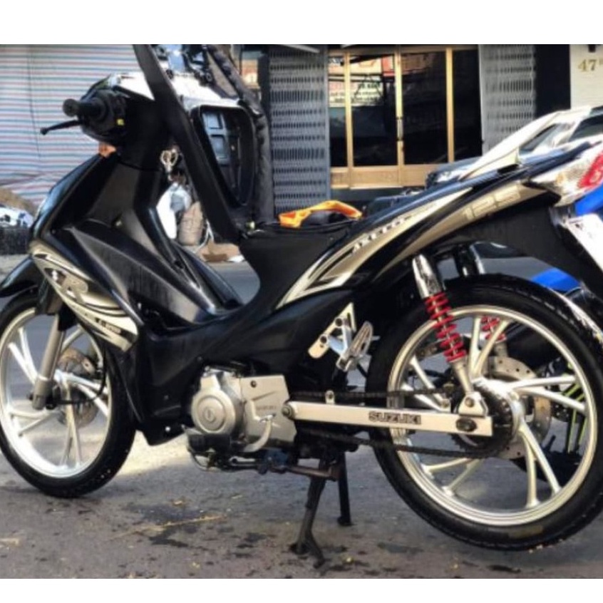 Tem Rời Suzuki Axelo 125 Đen Phối Tem Vàng Đồng