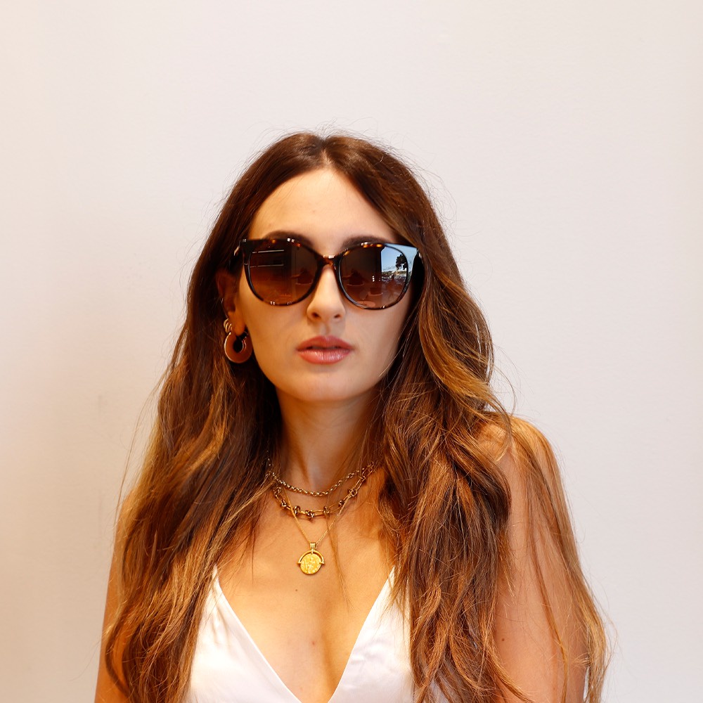 Kính mát Burberry gọng nâu havana mắt nâu trà BE4333 3002/13 ALICE