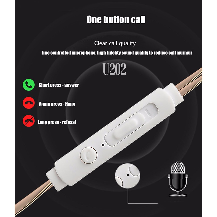 [Mã ELFLASH5 giảm 20K đơn 50K] Tai nghe Sendem U202 Stereo Headset - Beetechvietnam