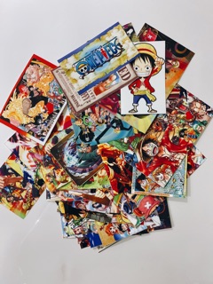 Set 45 sticker onepiece vuông chống thấm nước