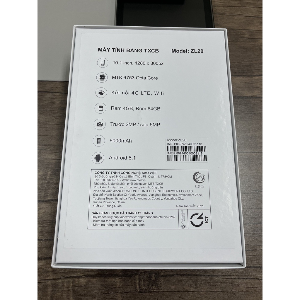 [Tặng tai nghe bluetooth i22] Máy tính bảng TXCB ZL20, màn hình 10inch, bộ nhớ 4gb/64gb, pin 6000mAh - Hàng chính hãng | BigBuy360 - bigbuy360.vn