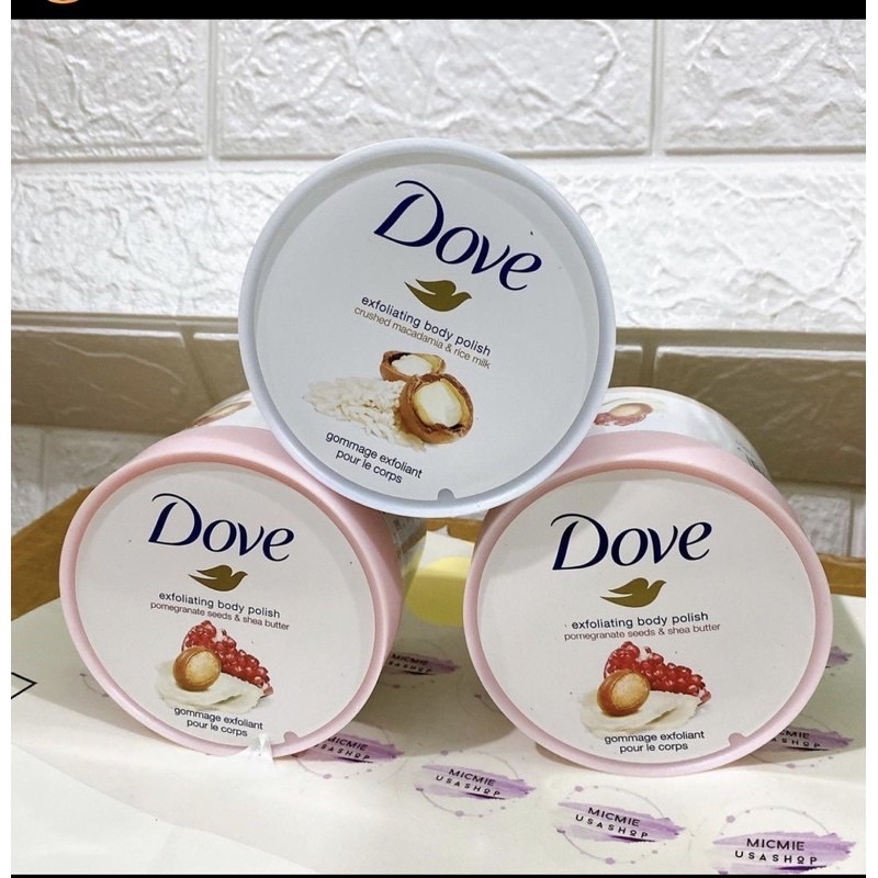 TẨY TẾ BÀO CHẾT BODY DOVE BẢN MỸ