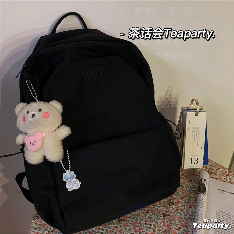 Balo đi học nữ trơn basic màu pastel dễ thương thời trang ulzzang hàn quốc B388