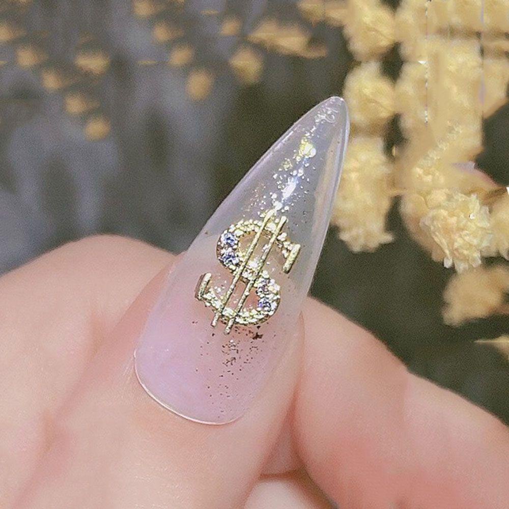 Phụ Kiện Trang Trí Móng Tay Hình Tờ Tiền Đô La Sang Trọng|Hạt Charm Đồng Xu 3D Tự Làm Trang Sức