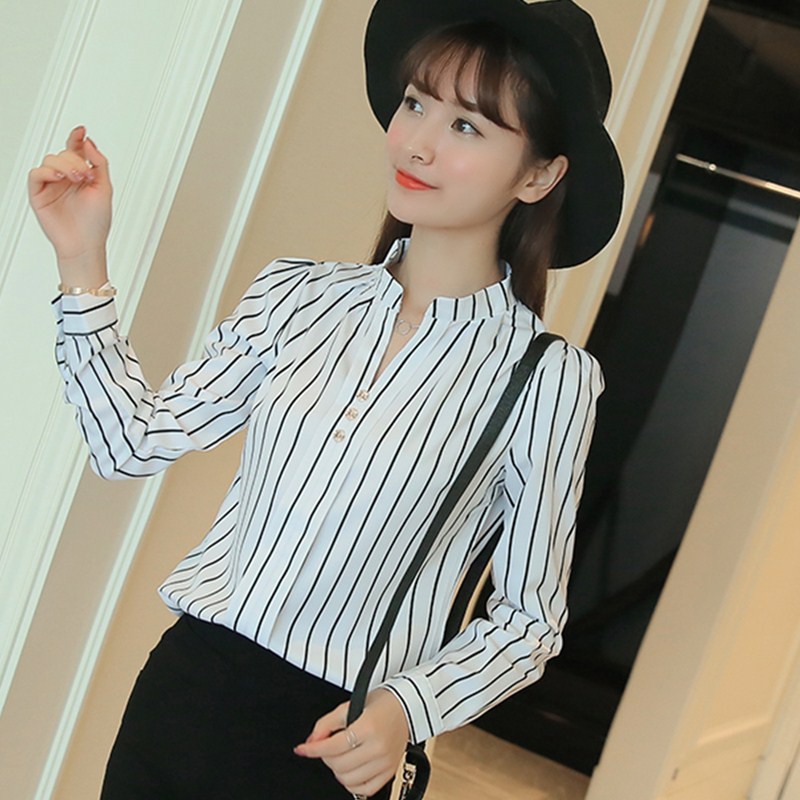 Sơ mi cổ trụ dài tay cổ trụ chui đầu sm163