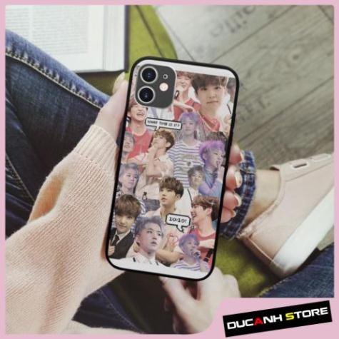 Ốp Lưng iPhone hình korea singer  collage art op art sang trọng viền vuông  cho các dòng SAMSUNG PAP20211012