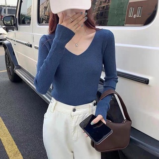 💥Áo len cổ tim nhiều màu cho nữ