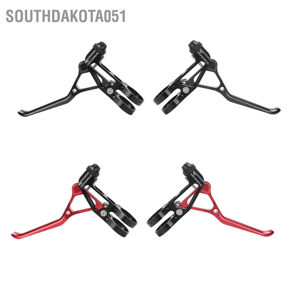 Southdakota051 2 cái Tay cầm Phanh rỗng siêu nhẹ CNC Điều chỉnh dễ dàng Hợp kim nhôm Cần phanh dành cho Xe đạp Đường bộ lái 22 2mm
