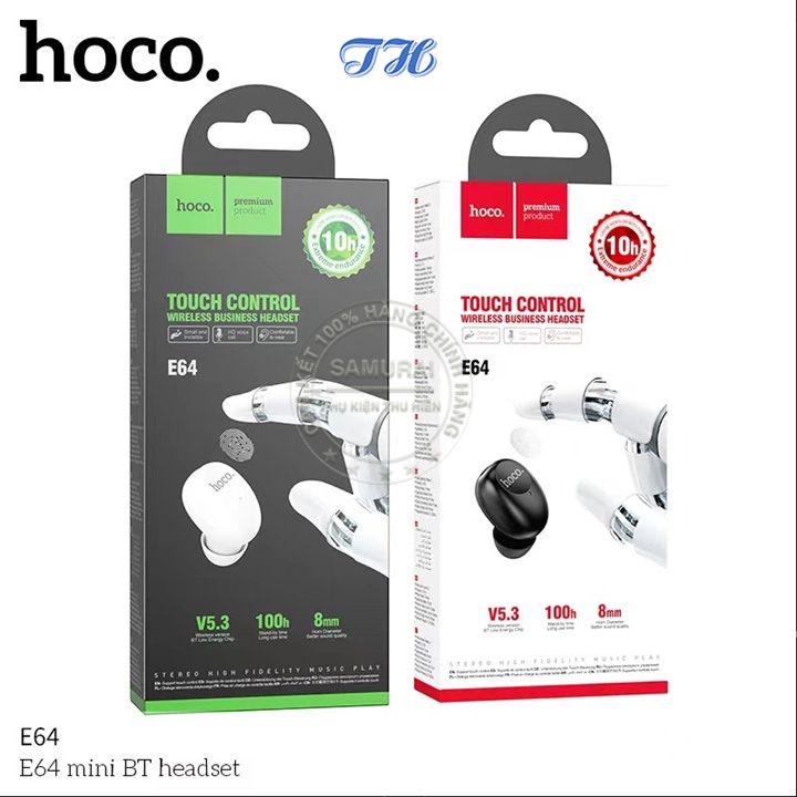 Tai nghe 1 bên Bluetooth v5.0 Có Mic Hoco E64 nhỏ gọn