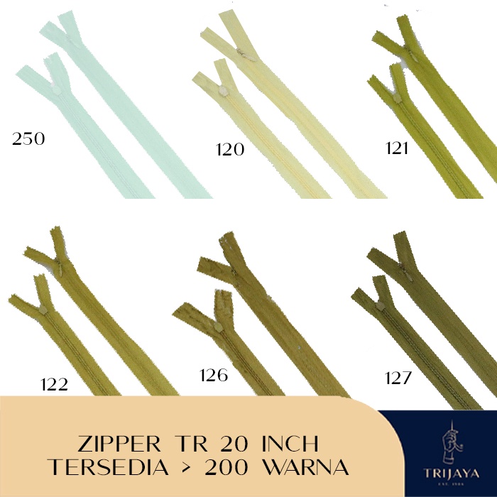 Dây Kéo Trijaya / Nhật Bản TR - 20 Inch Variant 2 (Per Dozen)