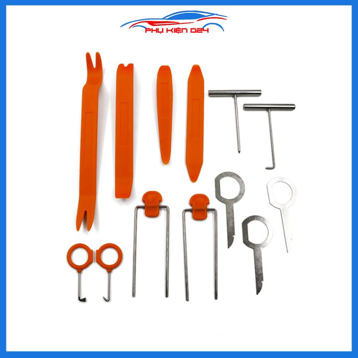 Bộ dụng cụ 12 chi tiết sửa chữa tháo lắp nội thất ô tô