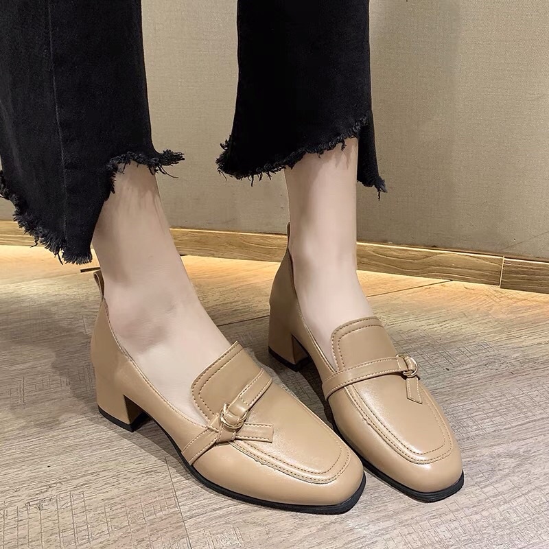 Giày loafer cao gót công sở _ order taobao