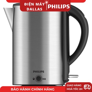 Bình Đun Siêu Tốc Philips HD9316 (1.7L - 1800W) - INOX Cao Cấp - Hàng Chính Hãng - Bảo Hành 24 Tháng Toàn Quốc