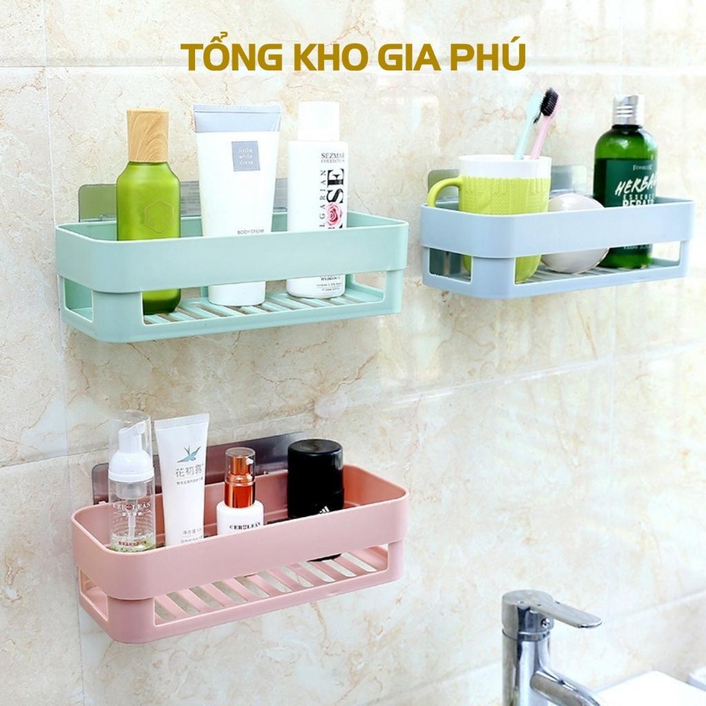 Kệ nhựa dán tường nhà tắm , kệ dán tường hình chữ nhật SIÊU DÍNH