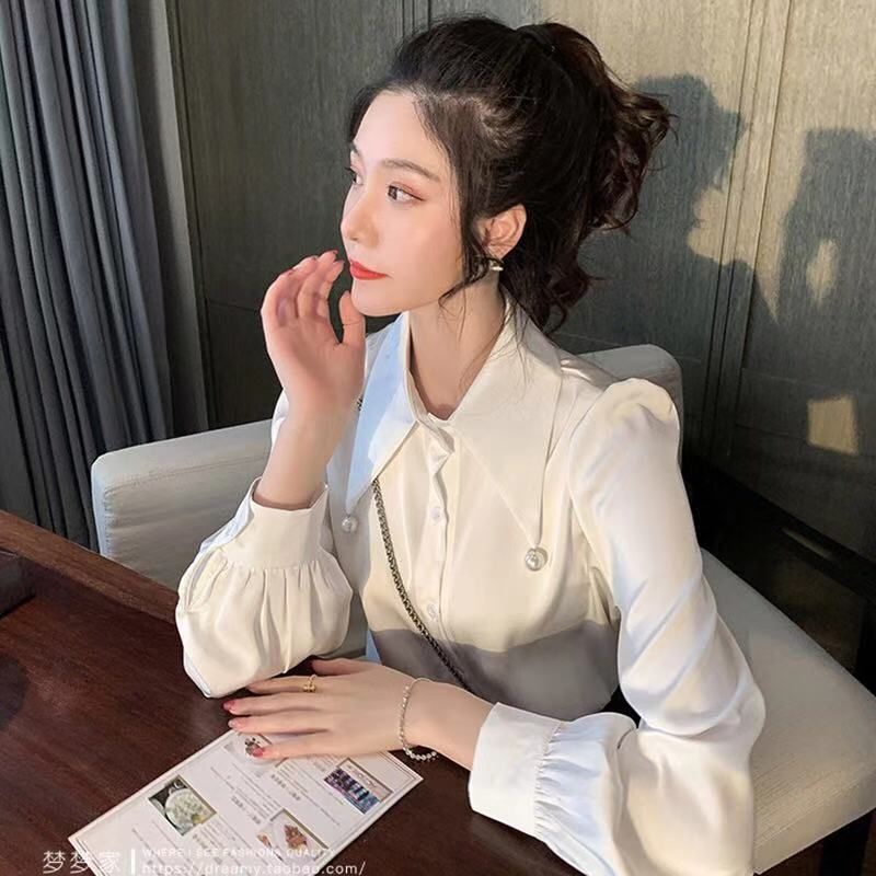 Áo sơ mi Pure Cube tay dài phong cách Hàn Quốc thời trang retro cá tính