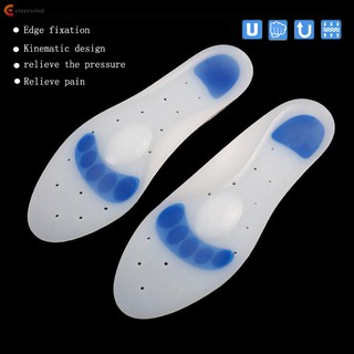 Miếng Lót Giày Silicone Y Tế Hỗ Trợ Giảm Đau Gót Chân Khi Chạy Bộ