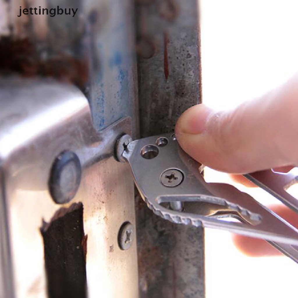 Jettingbuy MultiTool Carabiner EDC Holder Clip Gadget  Multi Purpose Hanger Buckle Tool QDD