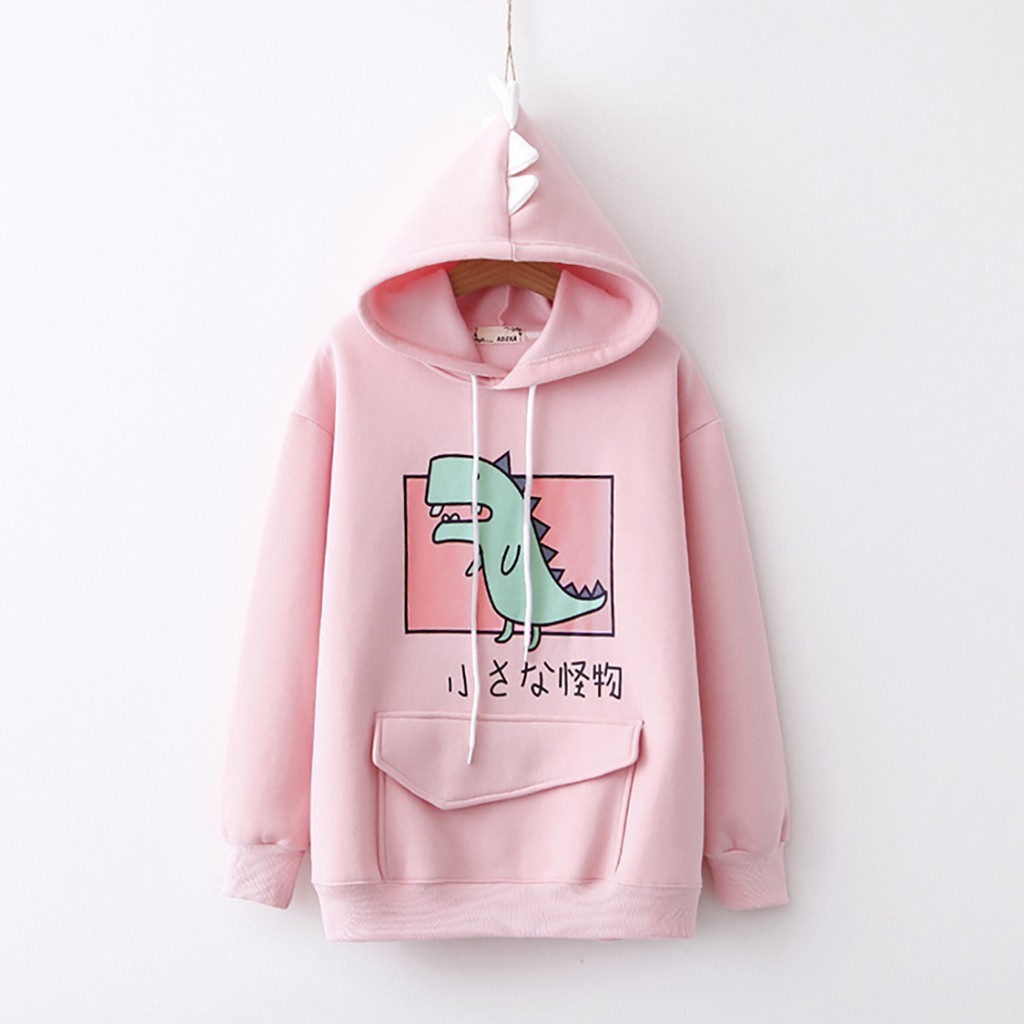 Áo hoodie nữ hình Khủng Long siêu dễ thương - PP06 | BigBuy360 - bigbuy360.vn