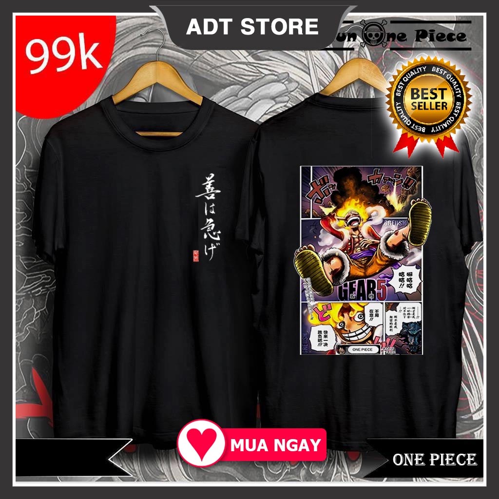 Top 4 Mẫu Áo thun One Piece Luffy Gear 5 Đảo Hải Tặc 3D cực chất giá siêu rẻ
