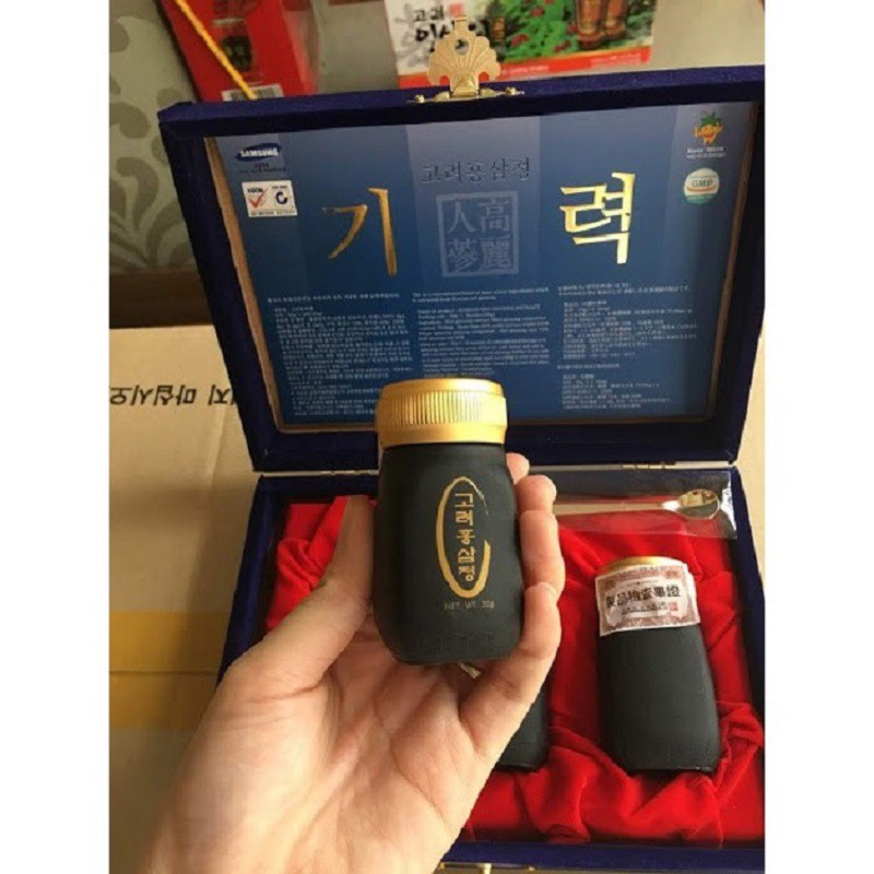 [ Hàng Chính Hãng ] Cao Hồng Sâm Nguyên Chất Bio Hàn Quốc, Hộp Nhung 3 Lọ * 30g, Giúp Bồi Bổ Tăng Cường Sức Khỏe